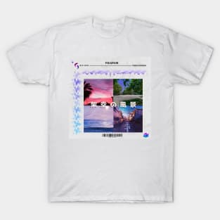 Landscapes View Vintage Aesthetic Design T-Shirt